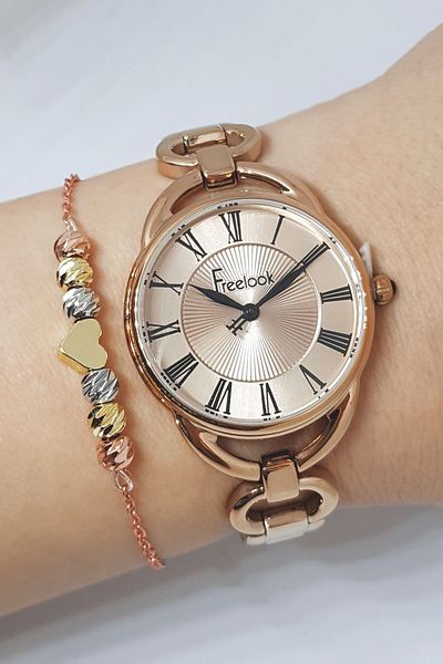 Freelook Women's Pink Wristwatch