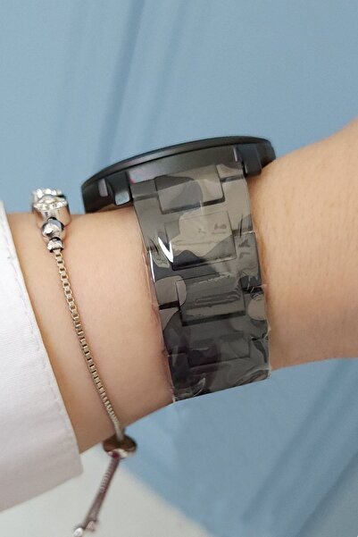 Daniel Klein Siyah Kamuflaj Dokunmatik Ekran Kadın Kol Saati + Zirkon Taşlı Bileklik Seti