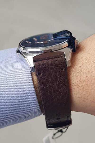 Daniel Klein Kahverengi Deri Kayışlı Erkek Kol Saati