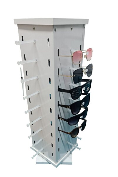 UPEKA حامل نظارات شمسية بجسم معدني مكون من 34 قطعة - يدور 360 درجة