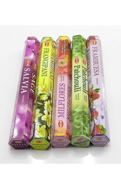 Hem 15'li Tütsü Seti Karışık Aromalı Tütsüler 15x20 300 Adet