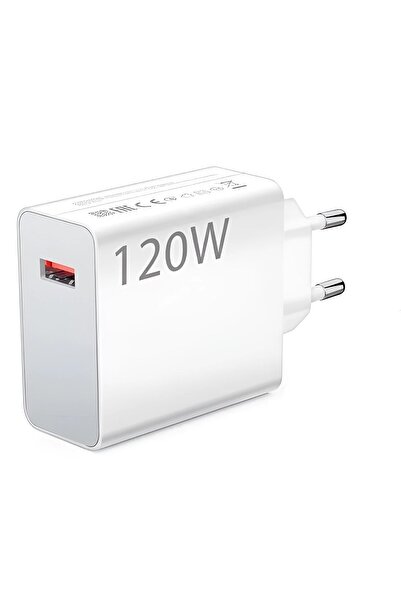 Store 120 Watt Turbo Hızlı Hız Şarj Başlığı Hızlı Şarz Başlığı Şarj Anlık Göstergeli Şarj Aleti