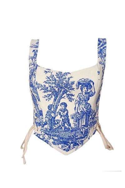 EZOP Mavi Vintage Korse