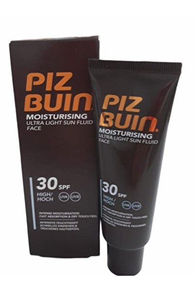Piz Buin Moısturısıng Ultra Lıght Sun Fluıd Face 30 Spf 50 ml Ultra Hafif Akışkan Yüz Kremi Yüz Krem