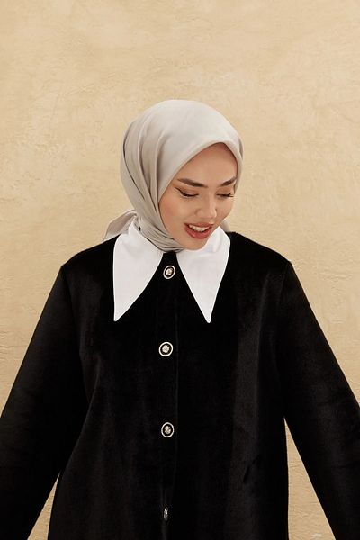 Silk Home 75006-11 Μοντέλο απλό γυαλιστερό κασκόλ