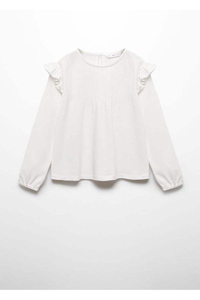 MANGO Kids Μακρυμάνικο μπλουζάκι Flounce