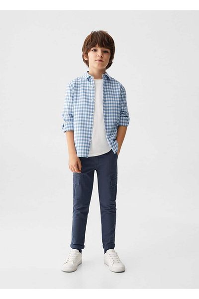 MANGO Kids Tricou Albastru Pentru Copii