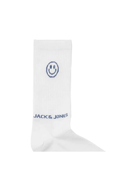 Jack & Jones 12252046 Тенис чорап с лого Jacsmiley, бяло-тъмносиньо