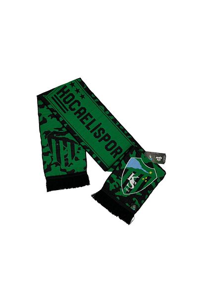 Cix Spor Kocaelispor Licensed Camouflage Woven Scarf Green-Black
