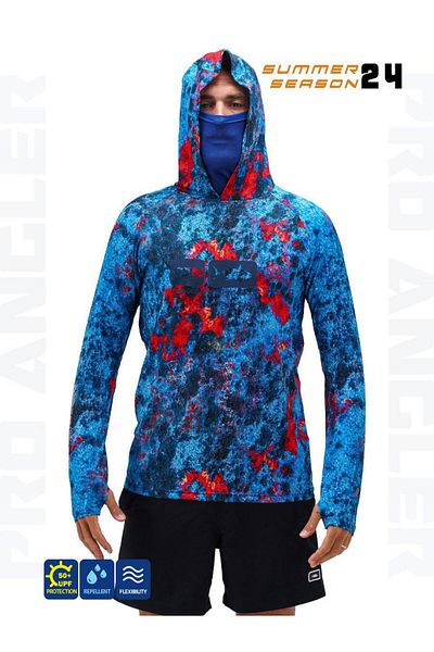 Fujin Pro Angler S24 - Buff & Hoodie Red Reef XL