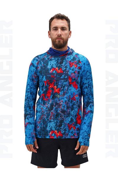 Fujin Pro Angler S24 - Buff & Hoodie Red Reef XL