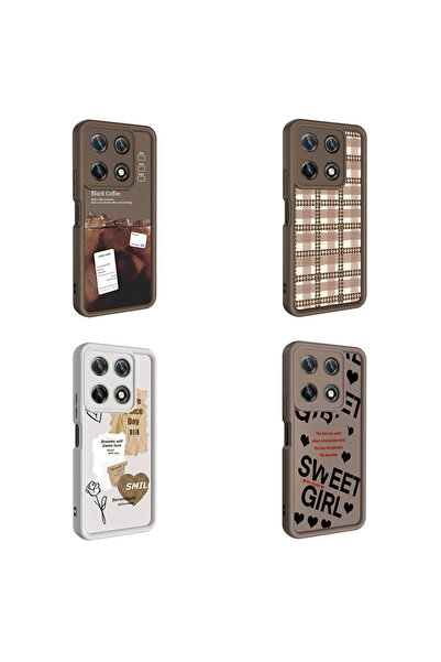 halkhouse İnfinix Not 30 Pro Kılıf Dayanıklı Kamera Korumalı Zarif Klas Baskılı Şık Kapak