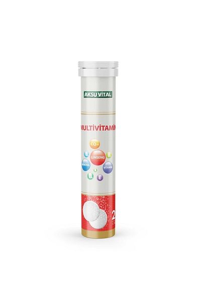 Aksu Vital Effervescent 20 Tablets - Multivitamin
