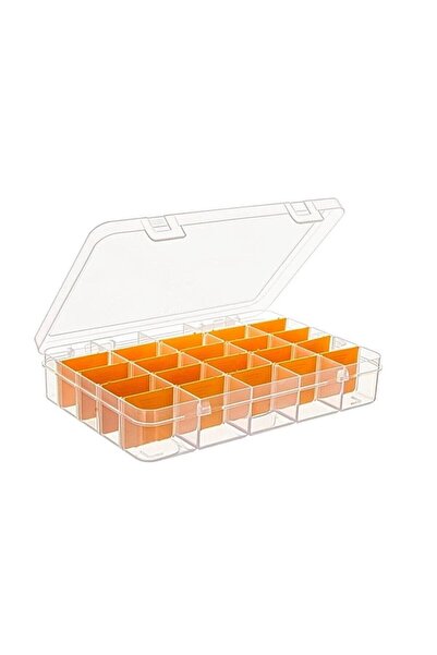 ASRIN Süper Bag Organizer Kutu 25 Göz Malzeme Kutusu 23 x 16.6 x 4.2 cm
