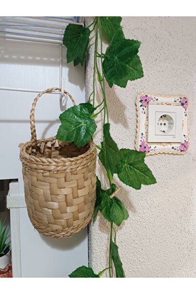 hasır yağmuru Sarımsalık-çocuk odası -mutfak çok amaçlı sepet