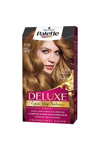 Palette Deluxe Saç Boyası 7-65 Altın Parıltılı Toffee