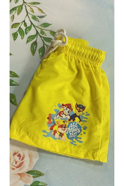 MİLAYS LİFE HOME COLLECTİON الأولاد - شورت بطبعة PAW PETROL مع شبكة شبكية ورباط