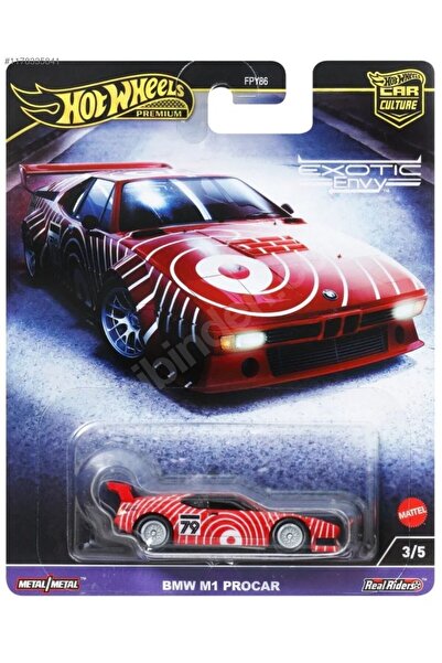 HOT WHEELS Premium Car Culture Exotic Envy Serisi BMW M1 Procar Koleksiyon Oy...