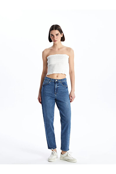 LC Waikiki بنطلون جينز نسائي من LCW Jeans Mom Fit
