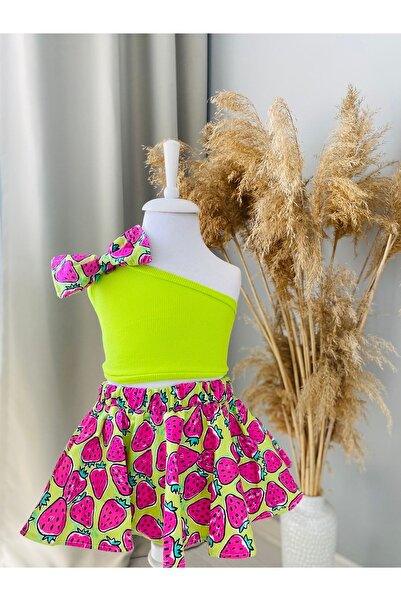 Tinypeople Children's Strawberry Skirt Crop Set