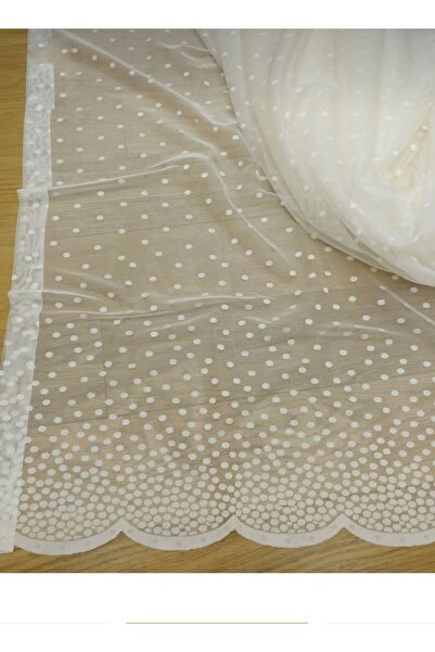 AleynaHome Κουρτίνα από τούλι με πουά δαντέλα Εξαιρετική ίσια ράψιμο
