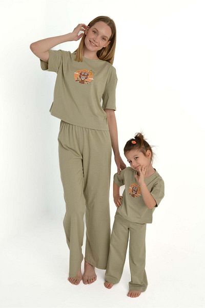 MamaHola Owl Mother and Child Pajama Set