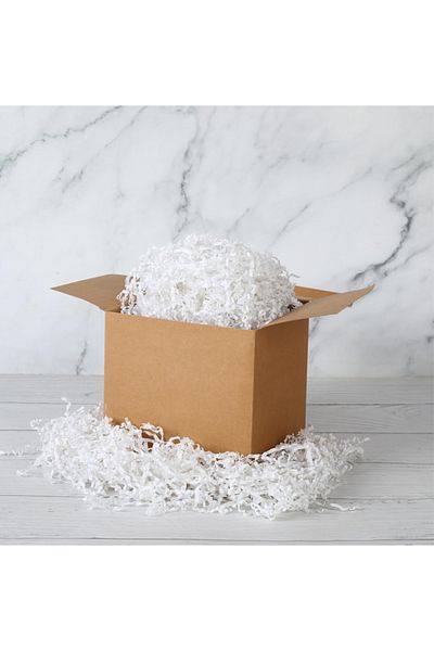 OLİ Art 100g White Zigzag Cropped Paper - Box Filler, Pelur Cropped Ornamental Filler
