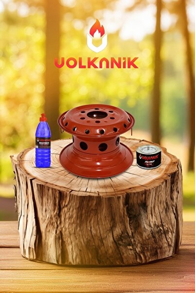 VOLKANİK "osmanlı Ocağı Seti: 200ml Teneke Yakıt 500ml Volkanik Reşo Jel Hedi...