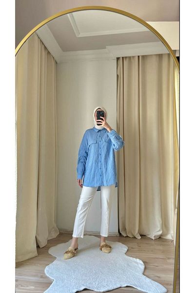 bergibo Cămașă elegantă cu dungi pentru femei