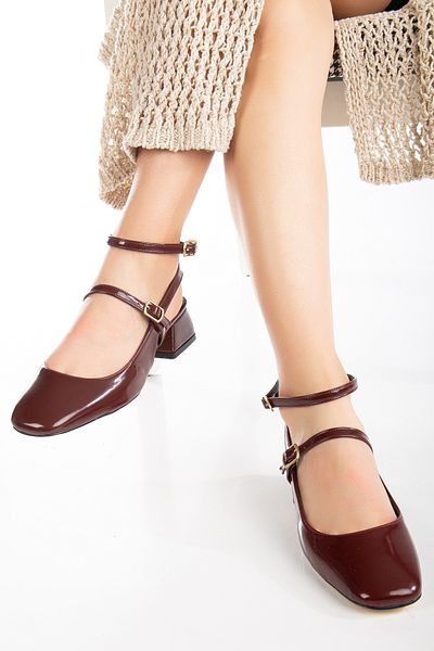 Daxtors D0351 Pantofi cu toc clasic jos, cu spate deschis, pentru femei