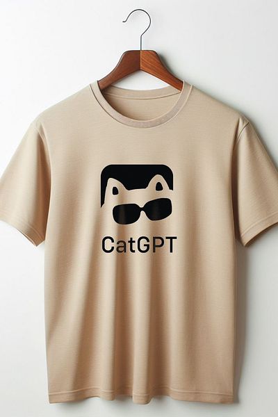 Vordevia CatCPT Printed - Μπλουζάκι με φαρδιά εφαρμογή με λαιμόκοψη