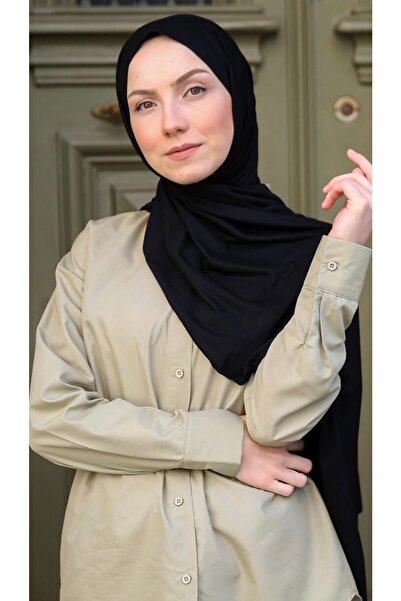 Mides scarf Combed Cotton Shawl-black