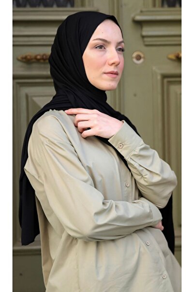 Mides scarf Combed Cotton Shawl-black