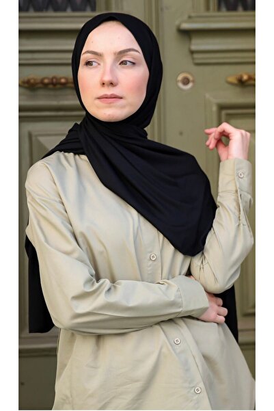Mides scarf Combed Cotton Shawl-black