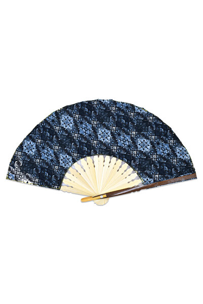 Hedicaret Kumaş Yelpaze Kaliteli Bambu Gövde 50 cm Endonezya Ürünü