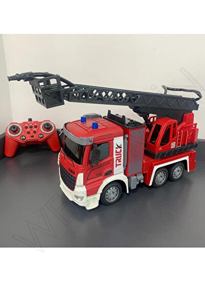 welcomein Oyuncak 2.4GHz Full Fonksiyon Uzaktan Kumandalı 1:12 Ölçek Işıklı ve Sesli Su Atan Şarjlı İtfaiye