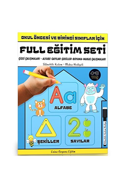 Enine Boyuna Eğitim Full Educational Kit for Preschool and First Grade