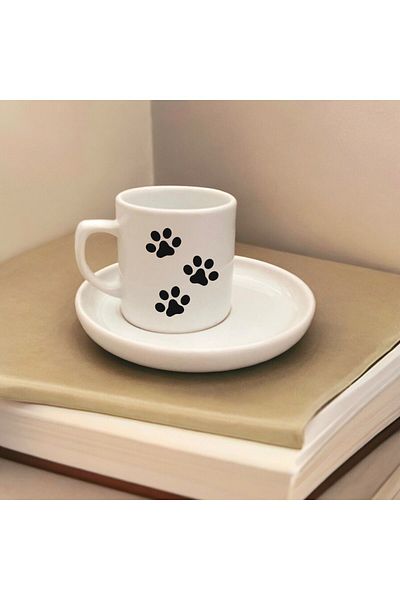 D&Y GAUDERY Ceramic Paw Cup - Cute Paw Pattern, Adding Coffee Color to Your Style