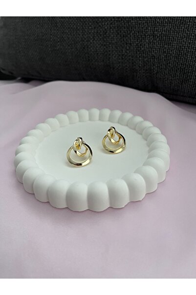 Alexis Carrel Women's Earrings - Gold Color, Small Size, Minimalist Design