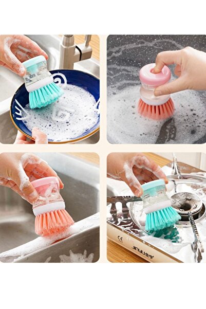 Parex Bulaşık Yıkama Fırçası Deterjan Hazneli Çok Amaçlı