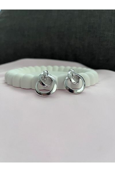 Alexis Carrel Minimalist Design Small Size Silver Women's Earrings