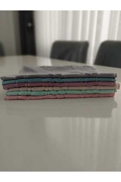 HMZ FİESTA 30X50 Σετ 12 πετσετών με κεντημένα κρόσσια Etamin και Kanavice