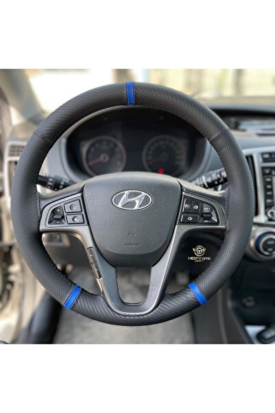 HOPE OTO DİZAYN Accent Blue Alcantara Uyumlu Direksiyon Kılıfı