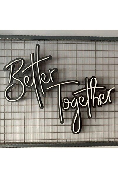 Çığ Tasarım Neon Işıklı Better Together Yazısı 60x80