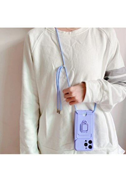 AKSEFİZZ Redmi Note 13 Pro Plus Uyumlu Uyumlu Kılıf İpli Tasarım Kart Bölmeli...