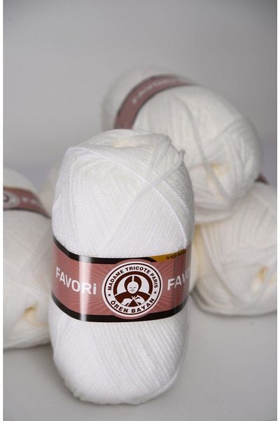 Ören Bayan 3 Pack Favorite White Hand Knitting Yarn