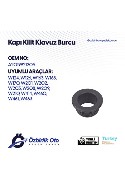 Mercedes Benz KAPI KİLİT KLAVUZ BURCU (YÜZÜĞÜ) MERCEDES BENZ 1 ADET