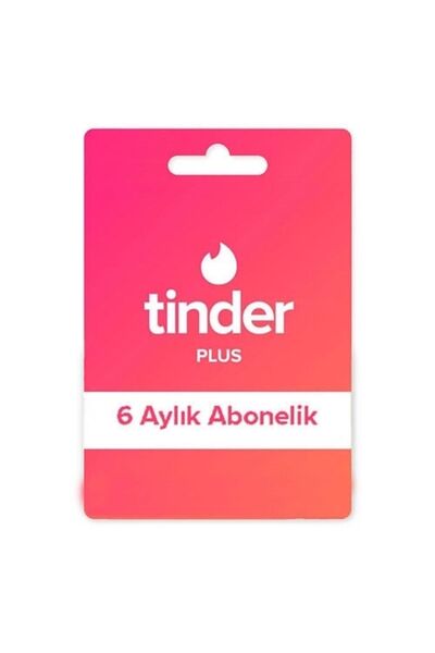 Tinder 6 Aylık Tinder Plus Kodu - Mega Paket