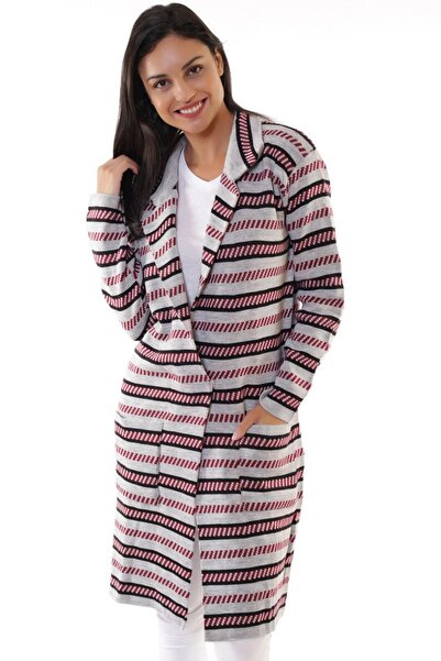 Bluence Cardigan de damă cu dungi HMD43