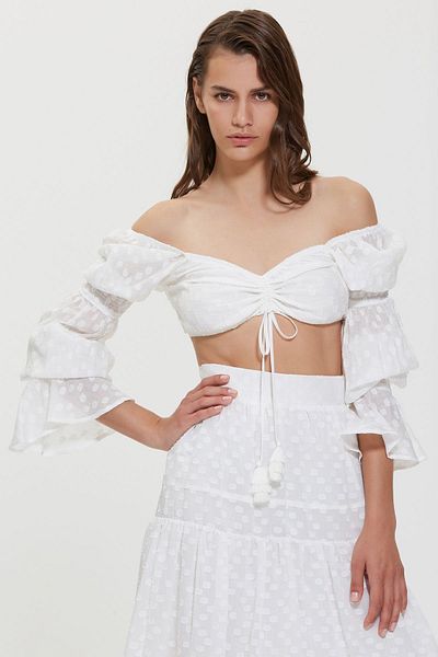 Dahlia Bianca Ivy Blouse